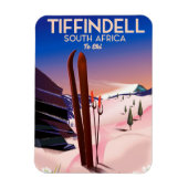 Tiffindell Zuid-Afrika Ski-poster Magneet (Verticaal)