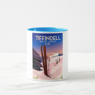 Tiffindell Zuid-Afrika Ski-poster Mok