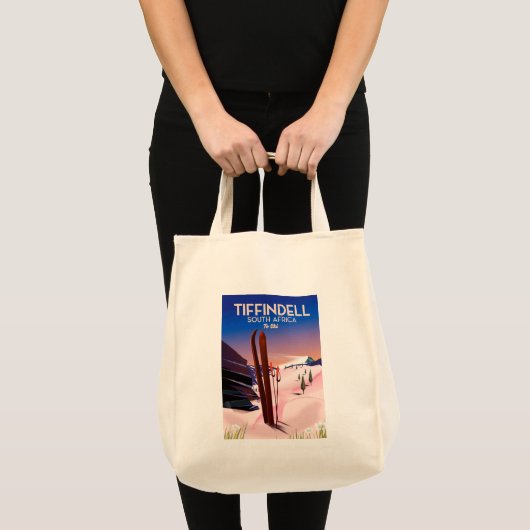 Tiffindell Zuid-Afrika Ski-poster Tote Bag (Voorkant (product))