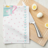 Tiffy Mouse die een Teacup Bath pakt Theedoek (Quarter Fold)