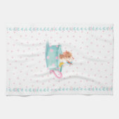 Tiffy Mouse die een Teacup Bath pakt Theedoek (Horizontaal)