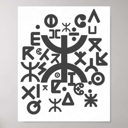 Tifinagh Poster (Voorkant)