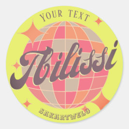 Tiflis Tbilisi Georgië Europa kleurrijke accessoir Ronde Sticker