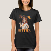 Tig 'Ol Bitties – Retro Bitcoin Babe T-shirt (Voorkant)