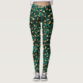Tigai en gouden luipaardprint leggings (Voorkant)