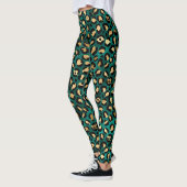 Tigai en gouden luipaardprint leggings (Links)