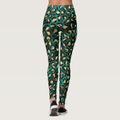 Tigai en gouden luipaardprint leggings (Achterkant)