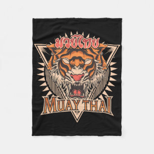Tigar Muay Thai Mma Vintage Kickbokstraining _1 Fleece Deken