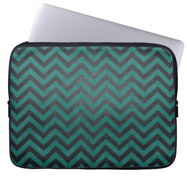 Tigchevronpatroon Laptop Sleeve (Voorkant)