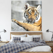 Tiger016 Canvas Afdruk (Insitu (Slaapkamer))