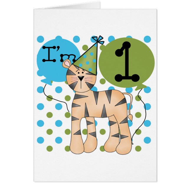 Tiger 1e verjaardag T-shirts en geschenken (Voorkant)
