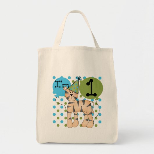 Tiger 1e verjaardag T-shirts en geschenken Tote Bag (Voorkant)