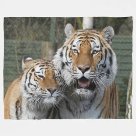 Tiger_2015_0401 Fleece Deken