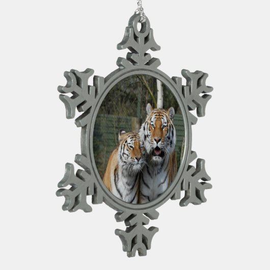 Tiger_2015_0401 Tin Sneeuwvlok Ornament (Links)