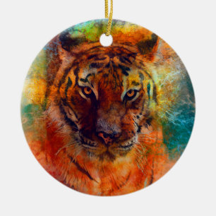 Tiger 2022 keramisch sieraad ornament