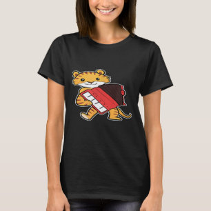 Tiger Accordion Accordion Player T-shirt