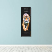Tiger Achievement inspirerend motivatie offerte Canvas Afdruk (Insitu (Houten vloer))