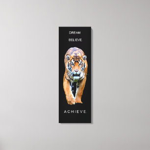 Tiger Achievement inspirerend motivatie offerte Canvas Afdruk