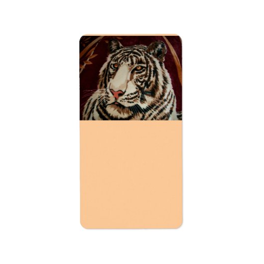 Tiger-adreslabel Etiket (Voorkant)