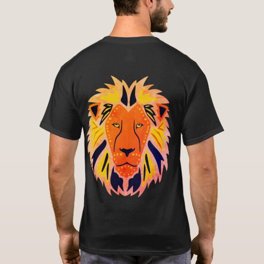 TIGER AFBEELDING BASIC T SHIRT (Achterkant)