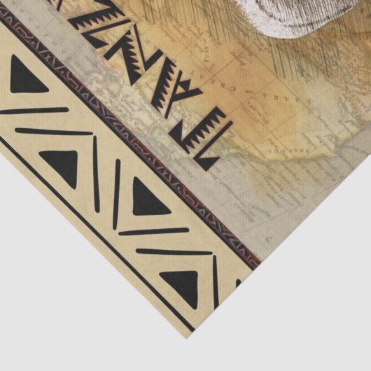 Tiger Africa Travel Poster Tissuepapier (Detail)