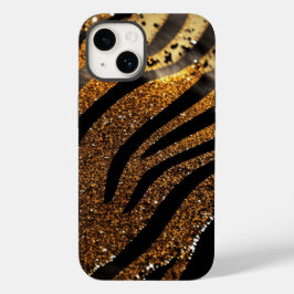 Tiger Agate Glitter iPhone Mate Tough Hoesje