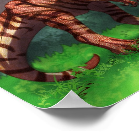 Tiger Allosaurus Poster (Hoek)