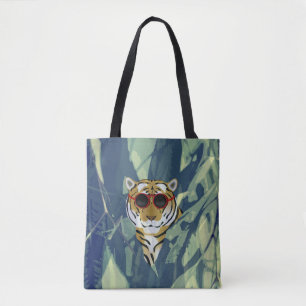 Tiger Allover-Canvas tas