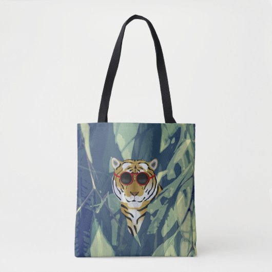 Tiger Allover-Canvas tas (Voorkant)