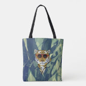 Tiger Allover-Canvas tas (Achterkant)
