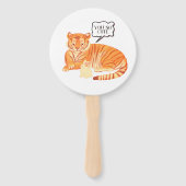 Tiger and Bunny Friendship - Leuke Dierenillustrat Handwaaier (Achterkant)