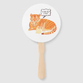 Tiger and Bunny Friendship - Leuke Dierenillustrat Handwaaier (Voorkant)