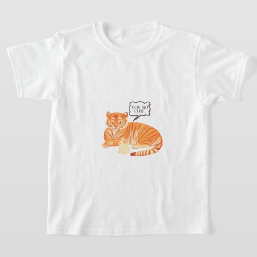 Tiger and Bunny Friendship - Leuke Dierenillustrat T-shirt (Laagn)