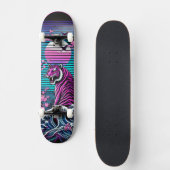 Tiger and Wave Skateboard Deck – Vetgedrukte Vinta (Voorkant)