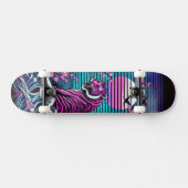 Tiger and Wave Skateboard Deck – Vetgedrukte Vinta (Horizontaal)