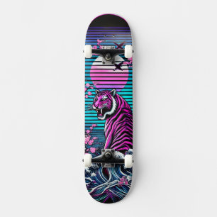 Tiger and Wave Skateboard Deck – Vetgedrukte Vinta