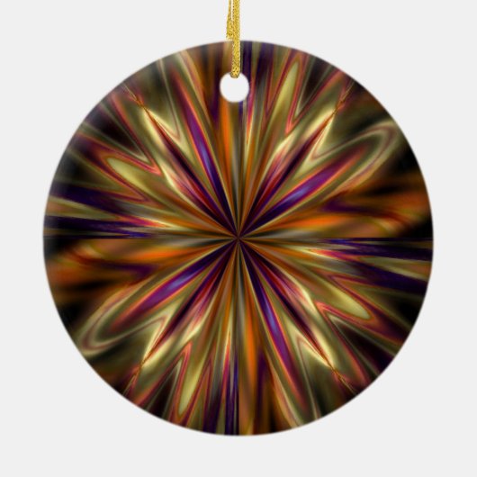 Tiger Anemone Keramisch Ornament (Achterkant)