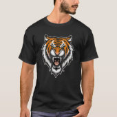 Tiger Angry Big Cat Evil Beast Predator Animal T-shirt (Voorkant)