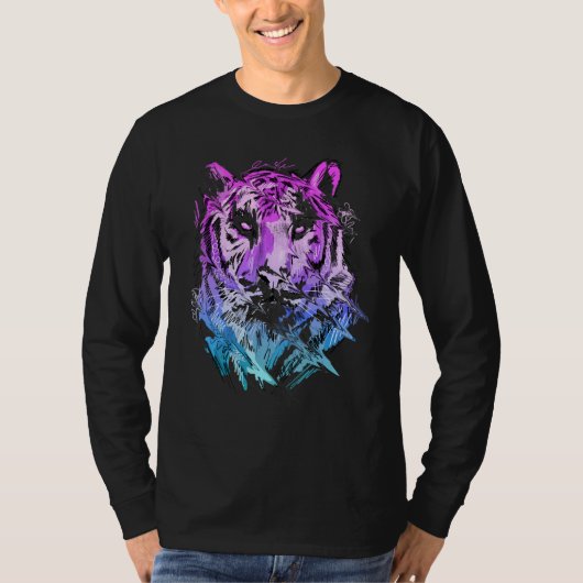 Tiger Animal Art Animal Lovers_2 T-shirt (Voorkant)