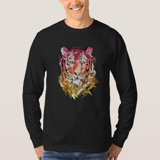 Tiger Animal Art Animal Lovers Premium T-shirt (Voorkant)