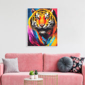 Tiger Animal Discovery Adventure Natuur Planet Ea Canvas Afdruk (Insitu (Woonkamer))