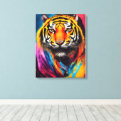 Tiger Animal Discovery Adventure Natuur Planet Ea Canvas Afdruk (Insitu (Houten vloer))