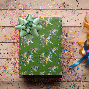 Tiger Animal Pattern Oerwoud Cadeaupapier