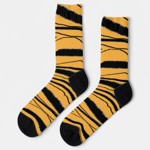 Tiger Animal Print Premium Crew Sokken