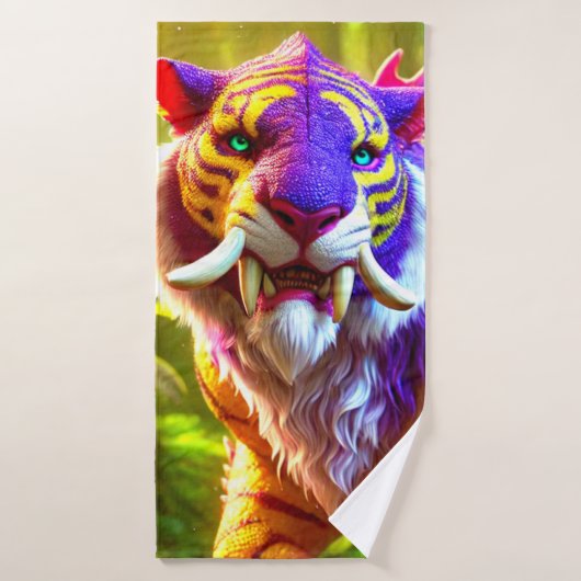 Tiger Art Badhanddoek (Badhanddoek)