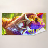 Tiger Art Badhanddoek (Badhanddoek)