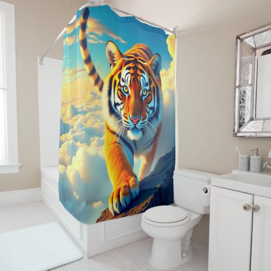 Tiger Art Douchegordijn (In situ)