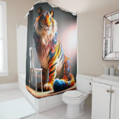 Tiger Art Douchegordijn (In situ)