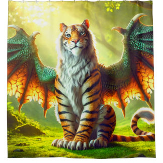 Tiger Art Douchegordijn