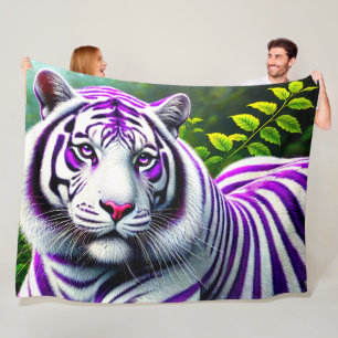 Tiger Art Fleece Deken